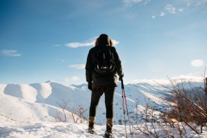 girl hiking mountains winter The Kingdom Code Blog Purpose