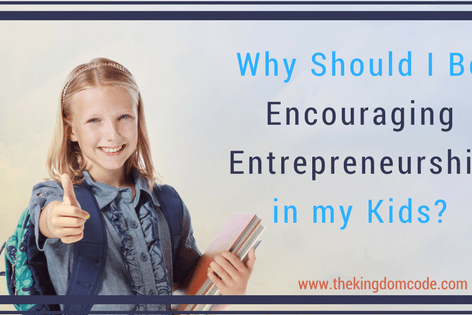 money management, the kingdom code, kid entrepreneur, kid money management, kid business, girl with thumbs up backpack and books The Kingdom Code: Encouraging Entrepreneurship